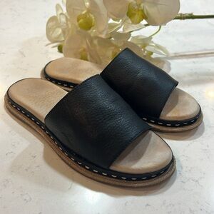 Splendid Leather Calipso Studded Slide Sandals Size 6